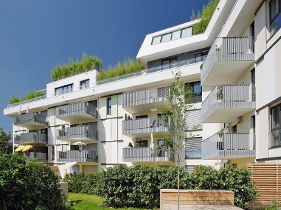 Moderne Geb&auml;udefassade